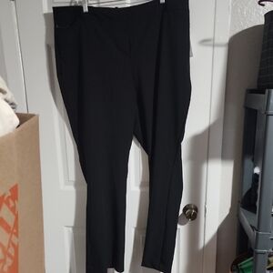 Liz Claiborne Black Straight Leg Pants